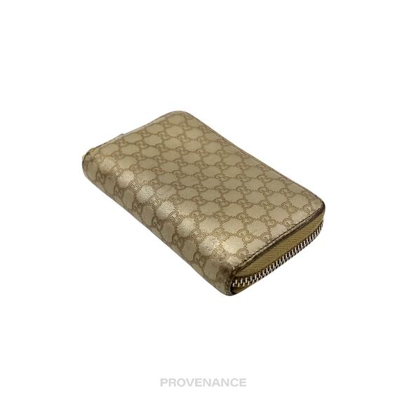 ๐ด Gucci Zip Card Wallet - Bronze MicroGuccissima Leather - Picture 3 of 8